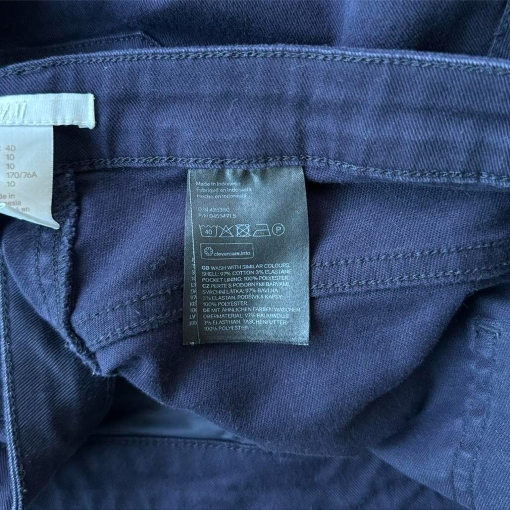 H&M Navy Blue Cotton Shorts Size 10 - Picture 5 of 5